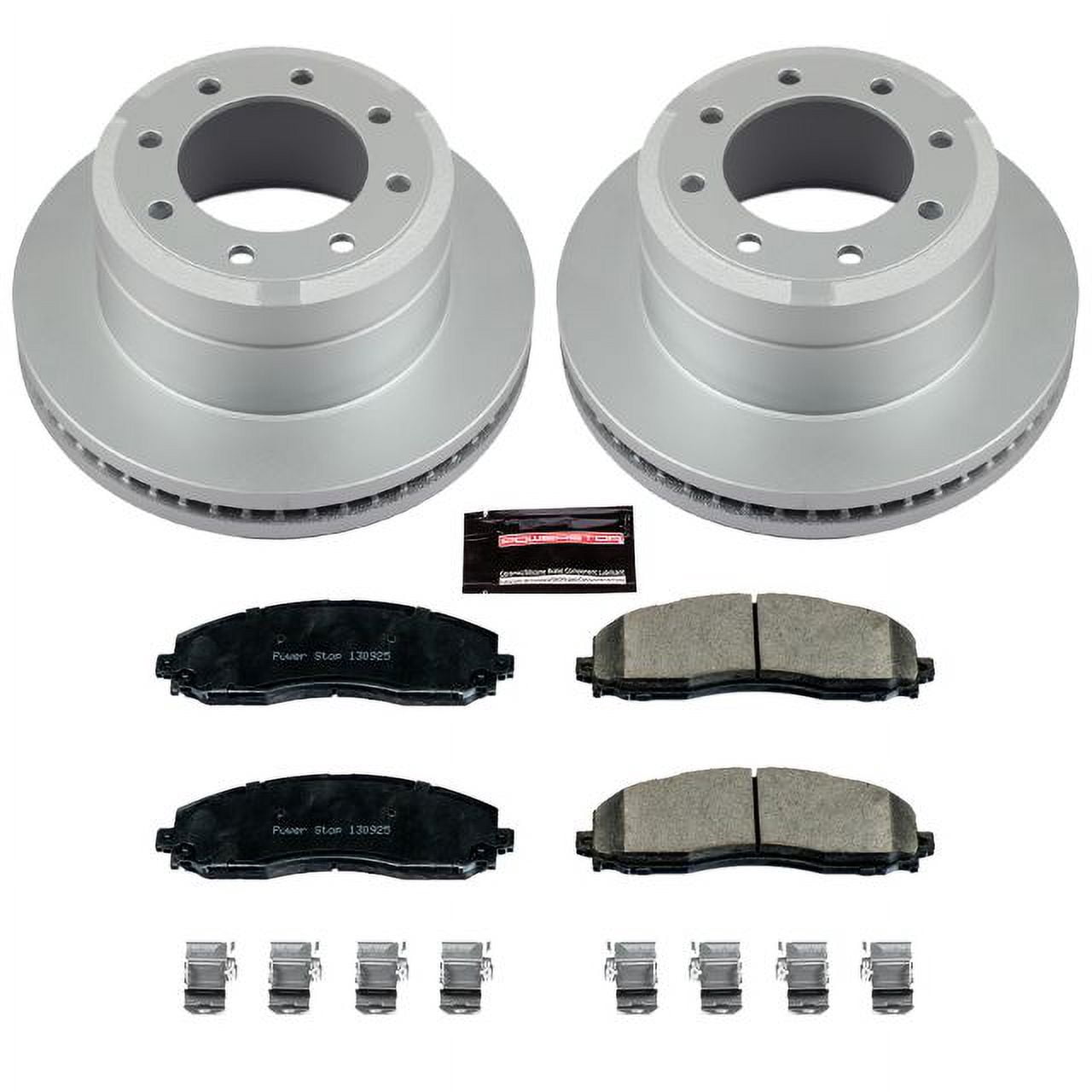 PowerStop Rear Geomet Coated Brake Rotor and Pad Kit Fits: FORD Select Models CRK6407