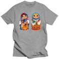 thumbnail image 1 of Camiseta para mujer con dos muñecas Matryoshka imagen de camiseta gráfica Vintage, 1 of 7