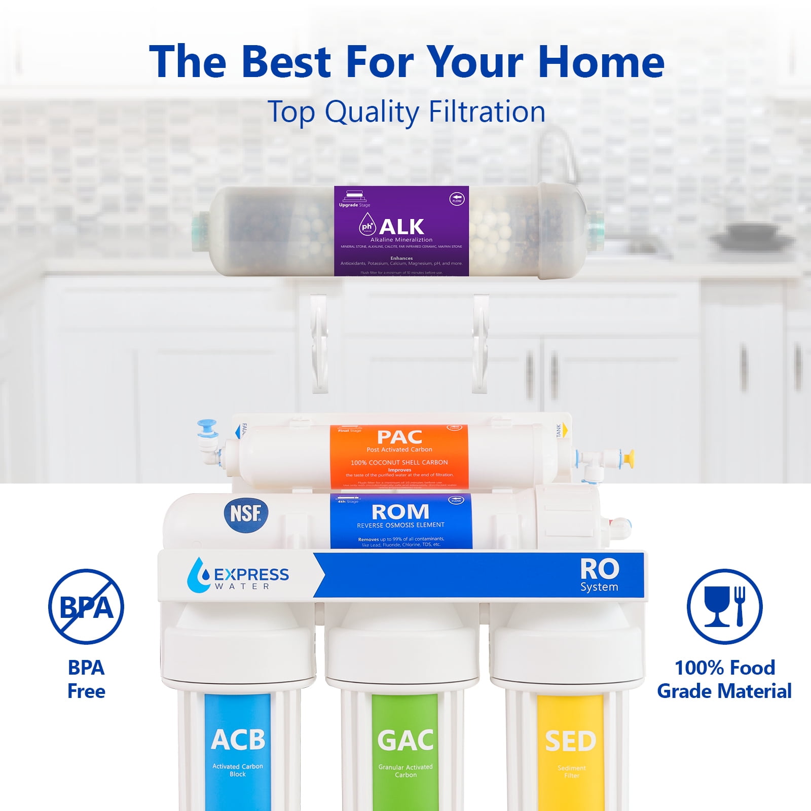 Express Water Filter Upgrade Add-on Kit for Under-sink Reverse Osmosis Water Filter System (PRTUPKIT14)