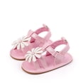 thumbnail image 2 of Tigivemen Infant Baby Girls Summer Sandals Newborn Soft Sole Walking Dressy Shoes Pink Size 5, 2 of 7