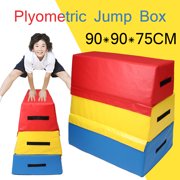 Trapezoid Foam PVC Soft Safe Vaulting Box Horse Jump Step Squat Box Fitness Gym Training Exercise School