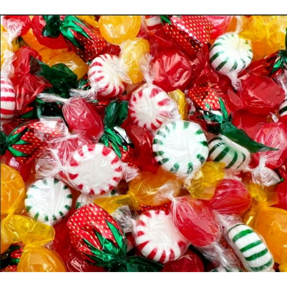 Old School Party Mix Hard Candy, Individually Wrapped, Bulk Pack 2 Pounds