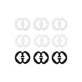 thumbnail image 1 of INSPIRE CHIC Bra Shoulder Strap Clips Buckles Bra Strap Anti-Slip Buckles Straps for Women 3 Colors-4 Gourd Shape, 1 of 6