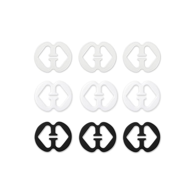 INSPIRE CHIC Bra Shoulder Strap Clips Buckles Bra Strap Anti-Slip Buckles Straps for Women 3 Colors-4 Gourd Shape