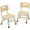 Natural, variant on GarveeHome Kids Chair Set of 2, 3 Level Height Adjustable Kid Chair, Plastic Toddler Chairs for Children Boys Girls Age 2-6, Suitable for Home Family Classroom Nursery Indoor Use, Natural