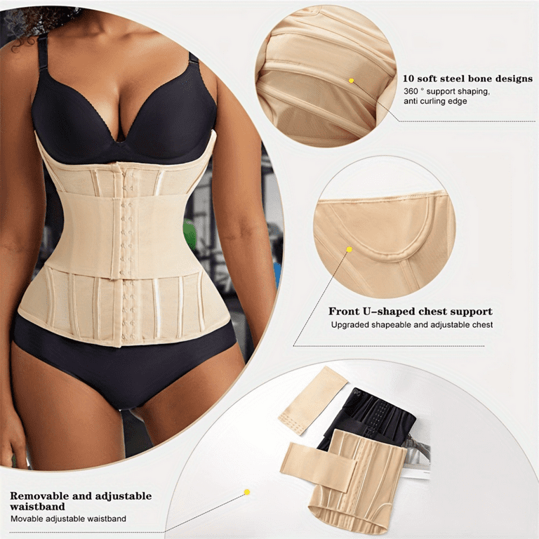 SHZHMX Women s Breathable Tummy Control Compression Wrap Cincher Waist Trainer Trimmer Belt Enhance Your Workout Results with Comfortable Support
