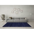 thumbnail image 3 of Ahgly Company Indoor Rectangle Abstract Blue Contemporary Area Rugs, 2' x 5', 3 of 4