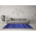 thumbnail image 3 of Ahgly Company Indoor Square Abstract Blue Contemporary Area Rugs, 8' Square, 3 of 4