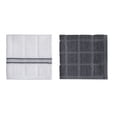 thumbnail image 6 of Mainstays Cotton Striped Dishcloths, 4-Pack, Gray and White, 12x12 Inch, 6 of 6