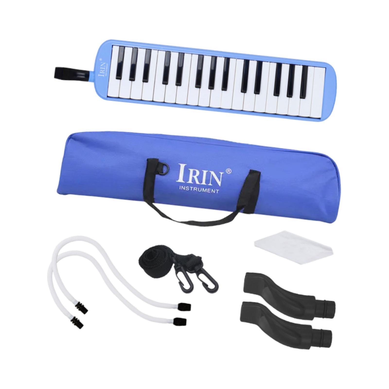 Harmonica Instrument 32 Keys Musical Keyboard Beginner Friendly Design with Carrying Case for Kids and Students