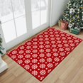 thumbnail image 1 of Qucyy Christmas Area Rug 2x3 Entryway Rug Machine Washable Rugs Red/White Indoor Door Mat Front Door Rug Snowflake Non-Slip Small Rug f, 1 of 5