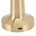 thumbnail image 3 of Lámpara LED de Mesa Recargable y Portátil con Control Táctil - Dorado, 3 of 8