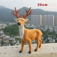 thumbnail image 3 of 15/20/25/30cm Elk de Navidad ciervo de simulación de felpa 2022 decoración de Año Nuevo hogar adornos de regalo de Navidad Noel Navidad Kits de decoración para fiestas Marrón 20 centímetros Cateissary JJ16210-02, 3 of 6