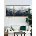 thumbnail image 5 of SHENIFY Blue Fog Pine Tree Forest Canvas Wall Art Large Artwork Prints Decor - 24x36in Natural Framed, 5 of 5