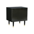 thumbnail image 3 of Linon Ginzel 2-Drawer Nightstand, Black and Gold Finish, 3 of 17