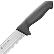 KUTLER Professional 14-inch Stainless Steel Bread Knife and Cake Slicer with Serrated Blade
