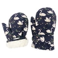 thumbnail image 5 of A Guantes de nieve de invierno impermeables para niños pequeños Patrones de animales de dibujos animados Forro de felpa Aislamiento térmico Cálido Deportes Ciclismo Esquí Mitones, 5 of 5