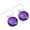 Amethyst Quartz, variant on Blue Quartz Earring 925 Sterling Silver Handmade Jewelry