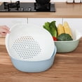 thumbnail image 2 of Baohd 1/2/3/5 Double Layers Rice Washing Sieve Quick Drainage And Wide Application Grey S 1 Pc, 2 of 6