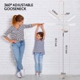 thumbnail image 3 of OUTON Silver LED Floor Lamp with 1H Memory Function, 4 Color Set Modern Standing Light for Living Room, 3 of 4