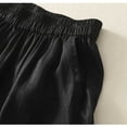 thumbnail image 5 of 9 Piece Shorts Loungewear Women’s Ruffle Home Shorts Elastic Waist Lace Shorts Summer Casual Home Sleepwear Loungewear Bottoms Black XL, 5 of 9