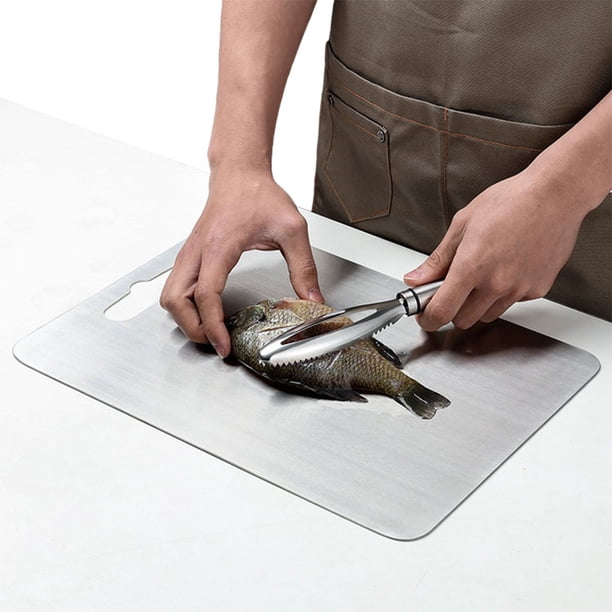 Tabla Repostería Cortar Acero Inoxidable Doble Cara Engrosada para