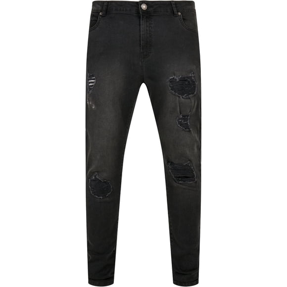 Urban Classics Mens Heavy Destroyed Slim Jeans