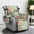 thumbnail image 2 of TSOVTHRID Hummingbird Petunia Flower Print Recliner Chair Covers Lazy Boy Recliner Cover Non-Slip Soft Recliner Slipcovers Sofa Covers Washable Furniture Protector with Elastic Strap for Dog, 2 of 7