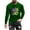 Green, variant on UVEASISHA Big and Tall Mardi Gras Shirts for Men Long Sleeve Mask Print Graphic Tees Holiday Casual Slim Fit Workout Shirt Stretchy Gym Muscle Tee Black 4XL