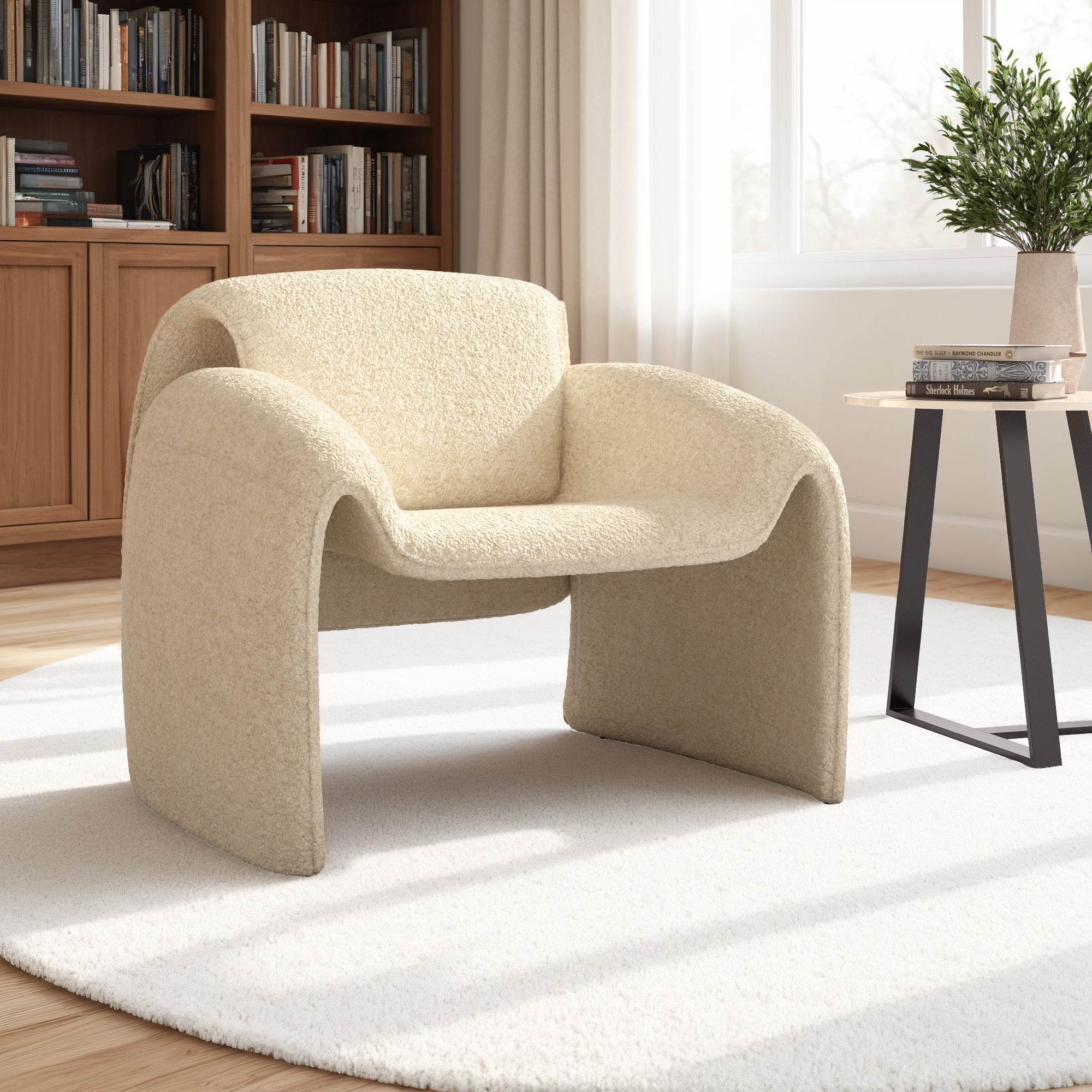 Weston Home Gerace Bentwood Round Arm Accent Chair