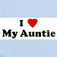 thumbnail image 2 of CafePress - I Love My Auntie Infant Bodysuit - Baby Light Bodysuit, Size Newborn - 24 Months, 2 of 4