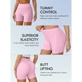 thumbnail image 4 of Chiclily Womens Athletic Shorts High Waisted Running Shorts Gym Workout Biking Shorts, Pink, Size XS, 4 of 6
