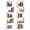 White, variant on Costway 2 PCS S-Shaped Bookshelf 5-Tier Geometric Bookcase Corner Display Shelf for Home Black