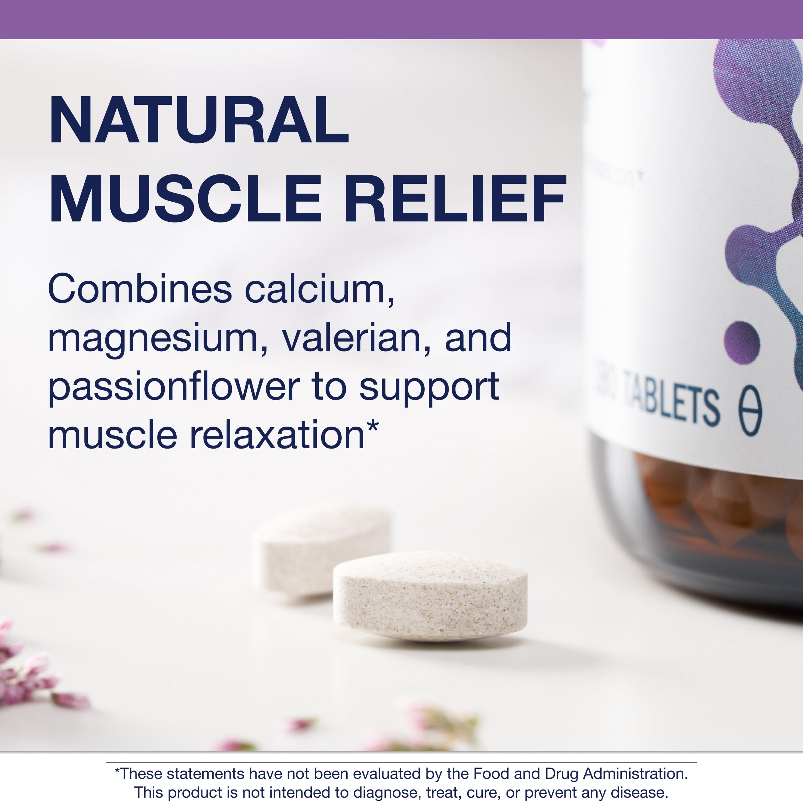 Metagenics MyoCalm - Muscle Support* - Calcium & Magnesium Supplement - with Passionflower Herb & Valerian Root - Mineral Supplements - Non-GMO, Gluten-Free & Vegetarian - 180 Tablets