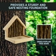Visual Reference: Uncle Dunkels Premium Songbird Nesting Platform Rustic Handmade Bird