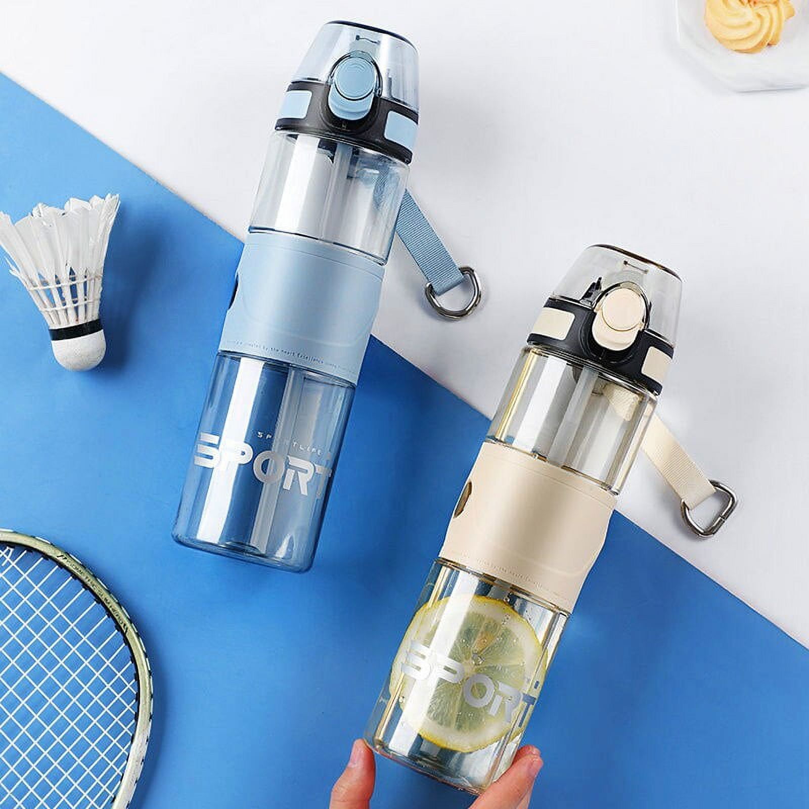 YCNYCHCHY Sports Water Bottle Large Capacity Sippy Cup Plastic Tumble-Resistant Water Cup Fitness Cup For Children Students Male Adults