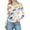 Yellow, variant on Women's Long Sleeve Tops Casual Round Neck Printed Graphic Tunic Slim Fit Striped Knitted Shirt Tops (XL, Black)