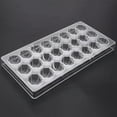 thumbnail image 4 of Molde de chocolate duro con forma de concha, molde de policarbonato transparente para caramelos y gelatina de hielo, concha marina 3D, 4 of 7