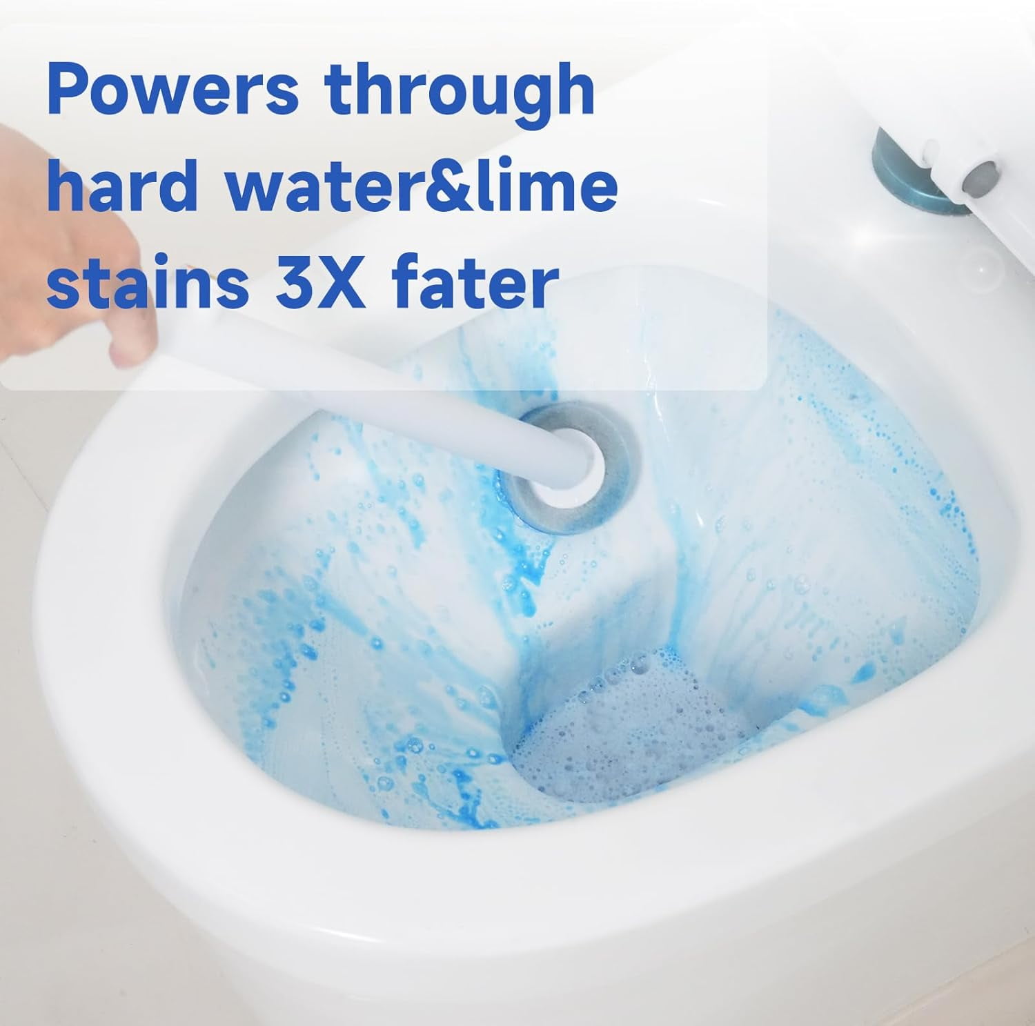 Disposable Toilet Brush, All-in-One Toilet Cleaning System, Toilet Bowl Wand Kit with Scrubbing Pads Refills, Wall-Mounted, Compact, Multipurpose