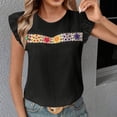 thumbnail image 6 of Bixock Tank Tops for Womens Sleeveless Blouse Hollow Out Spliced Crew Neck Lace Loose Casual Shirts Daily Fashion Top Beach Vacation Summer Clothes, 6 of 6
