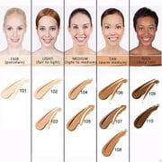 PHOERA Foundation Professional Makeup Full Coverage Fast Base Brighten long-lasting Shade