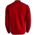 thumbnail image 4 of JTieacloth Mens Lightweight Sweaters Male Autumn And Winter Sweater Jacket Cardigan Button Solid Color Long Sleeve Standing Collar Jacquard Casual Sweater(Red), 4 of 4
