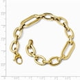thumbnail image 2 of 14K Yellow Gold bracelet Fancy 7.5 in 10 mm Polished 7in Link, 2 of 2