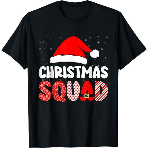 Christmas Squad Family Group Matching Christmas Party Pajama T-Shirt