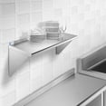 thumbnail image 6 of GRIDMANN 18" x 36" NSF Stainless Steel Kitchen Wall Mount Shelf w/ Backsplash, 6 of 7