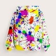 thumbnail image 3 of Girl's Hoodies Tie Dye Casual Kids Hooded Sweatshirt Long Sleeve Top Preppy Clothes Oversized Cotton Fall Winter Outfits Loose Pullover with Pockets Colorful Hoodie for Girls, 3 of 4