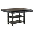 thumbnail image 4 of Pemberly Row Wood 4-Drawer Counter Height Dining Room Table in Black, 4 of 6
