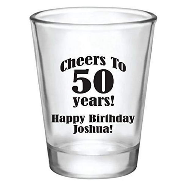 Birthday Shot Glasses Birthday Party Favors Milestone Birthday Personalized Shot Glasses