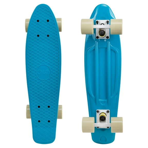Cal 7 22.5" Complete Retro Design Mini Cruiser Skateboard (Oceanic)