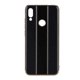 thumbnail image 2 of Fundas finas para teléfonos móviles con lente de plexiglás y goma suave galvanizada para Redmi Note7 (negro), 2 of 8